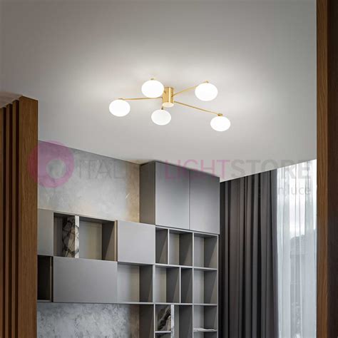 Ideal Lux Hermes Pl6 led chandelier modern design 